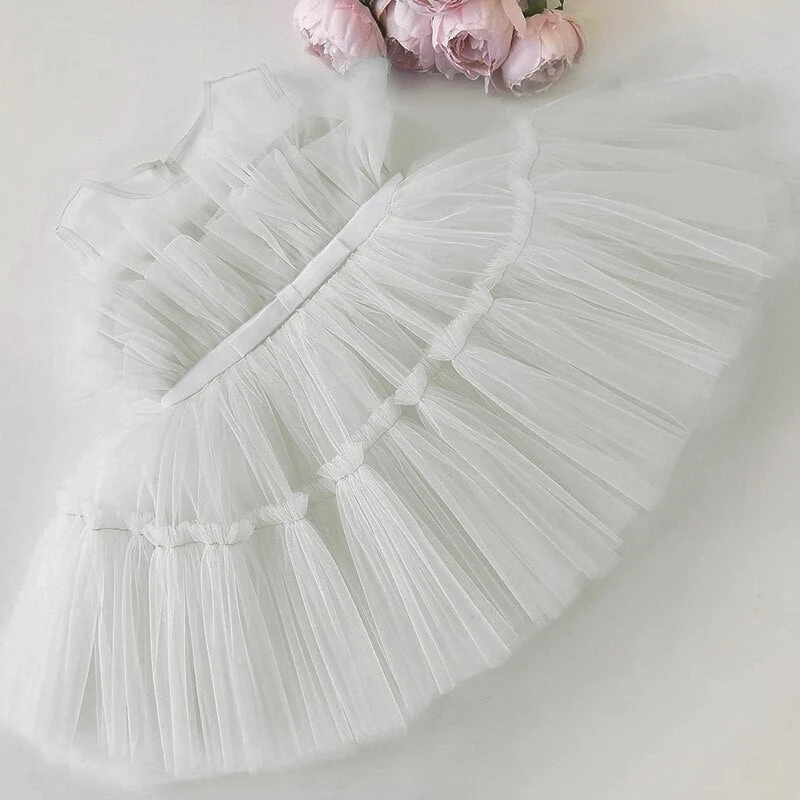 deanwangkt  Baby Clothes for Girls Toddler Kids Wedding Princess Gown Girl Elegant Birthday Dress Tulle Bridesmaid Evening Party Dresses - Deanwangkt