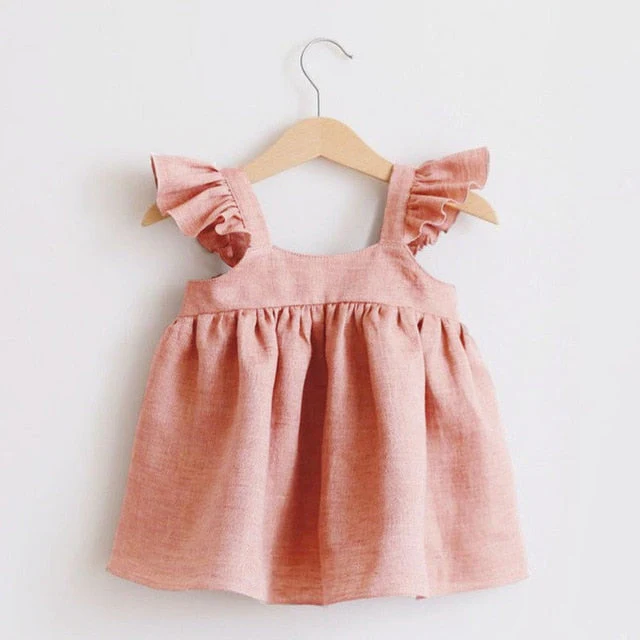 Cotton Baby Dresses Cute Summer Girls Clothes Princess Dress 1st Birthday Party For 0-3Years Girl Infant toddler Girls Clothing - Deanwangkt