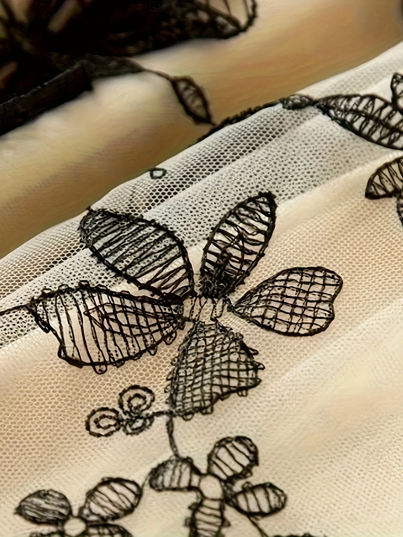 Butterfly Embroidered Midi Dress, Elastic Waist Vacation Casual Dress For Spring & Fall, Women's Clothing - Deanwangkt