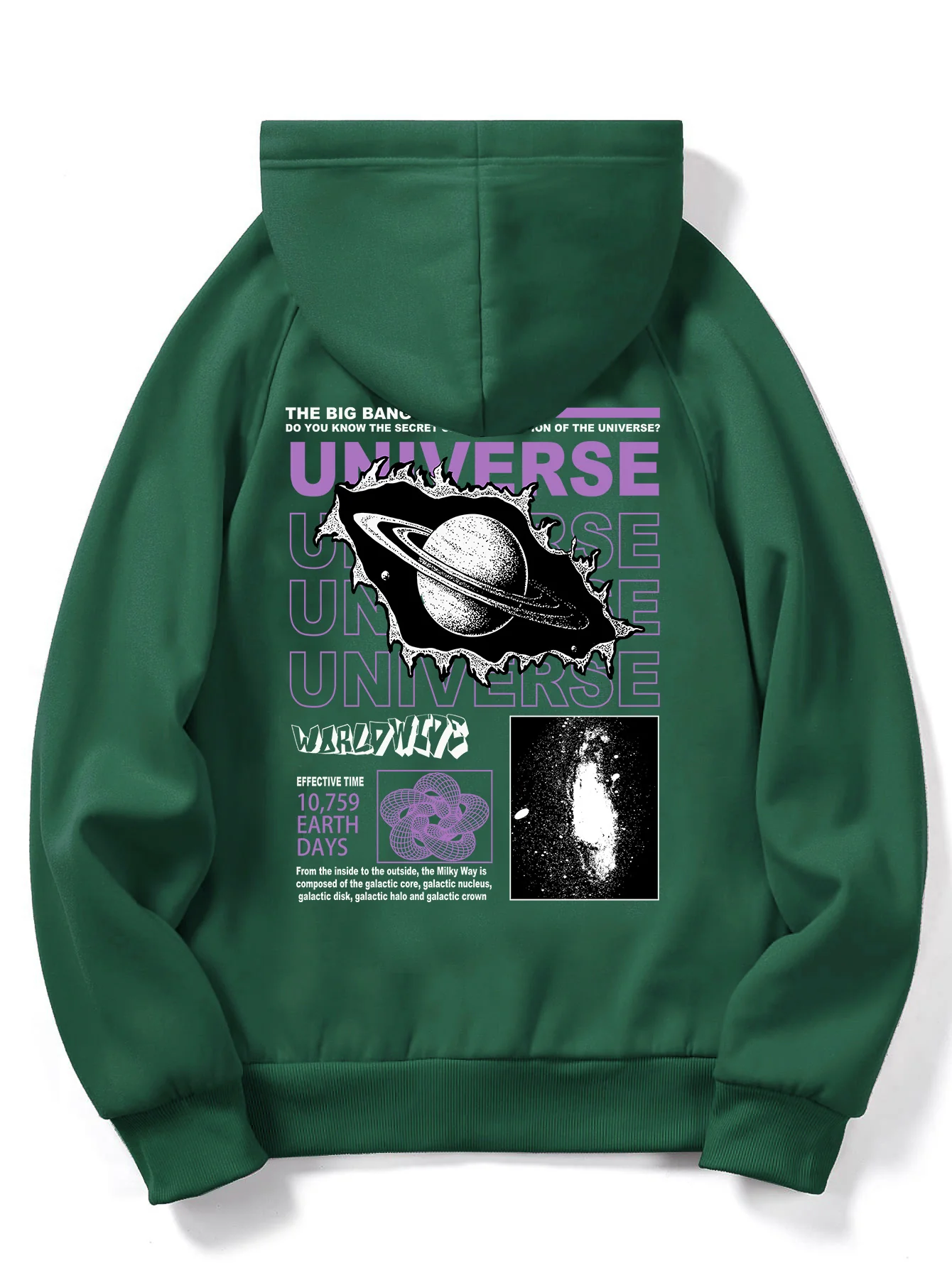 deanwangkt-1 Fleece Hoodies Street Casual Sports And Fashionable With Kangaroo Pocket Men's Long Sleeve Universe Print Sweatshirt,Suitable For Outdoor Sports,For Autumn And Winter, Fashionable And Versatile, Can Be Paired With Hip-hop Necklace - Deanwangkt