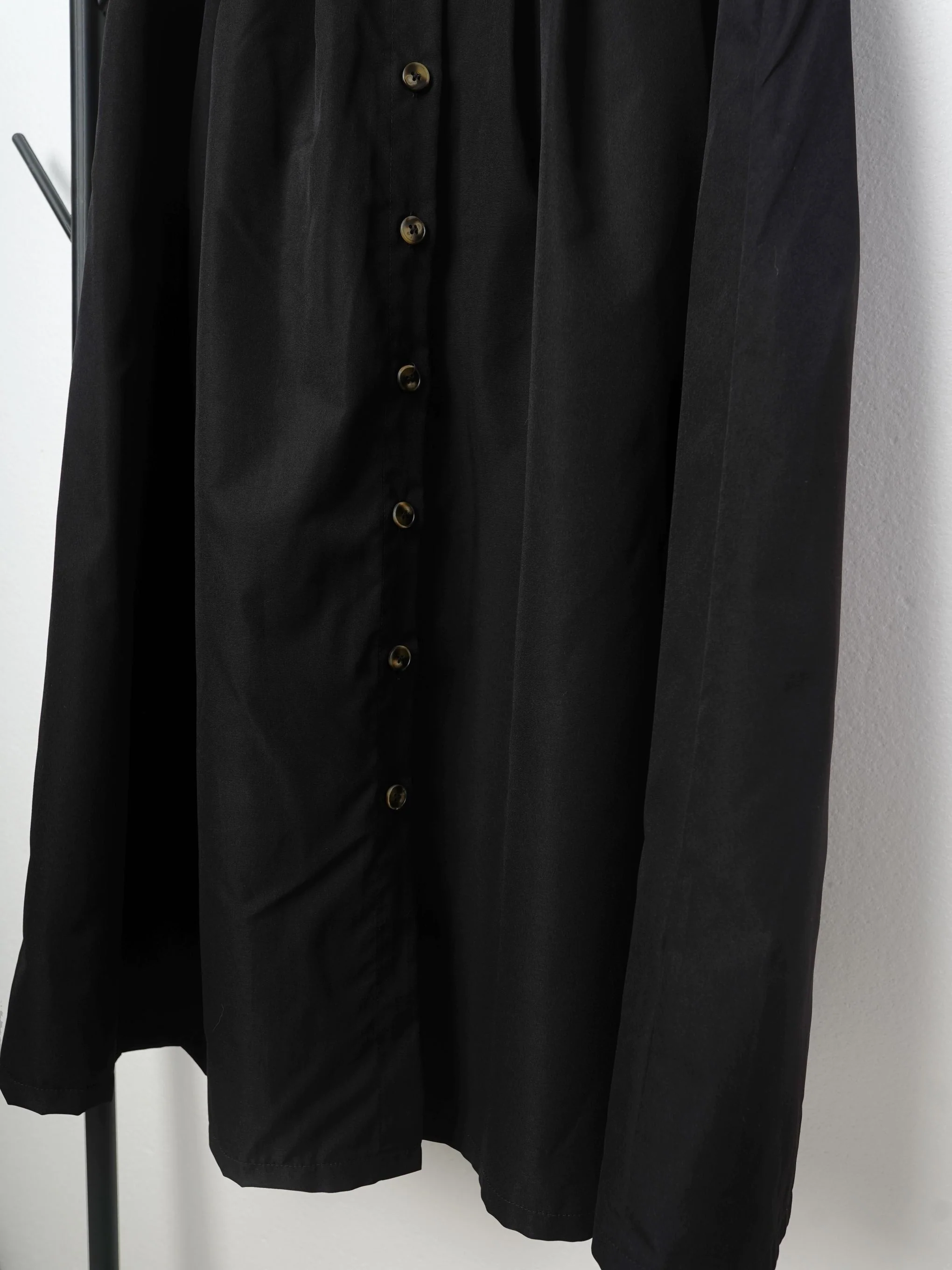 Button Up Maxi Skirt Without Belt, Solid Vacation Casual Skirt, Women's Clothing - Deanwangkt