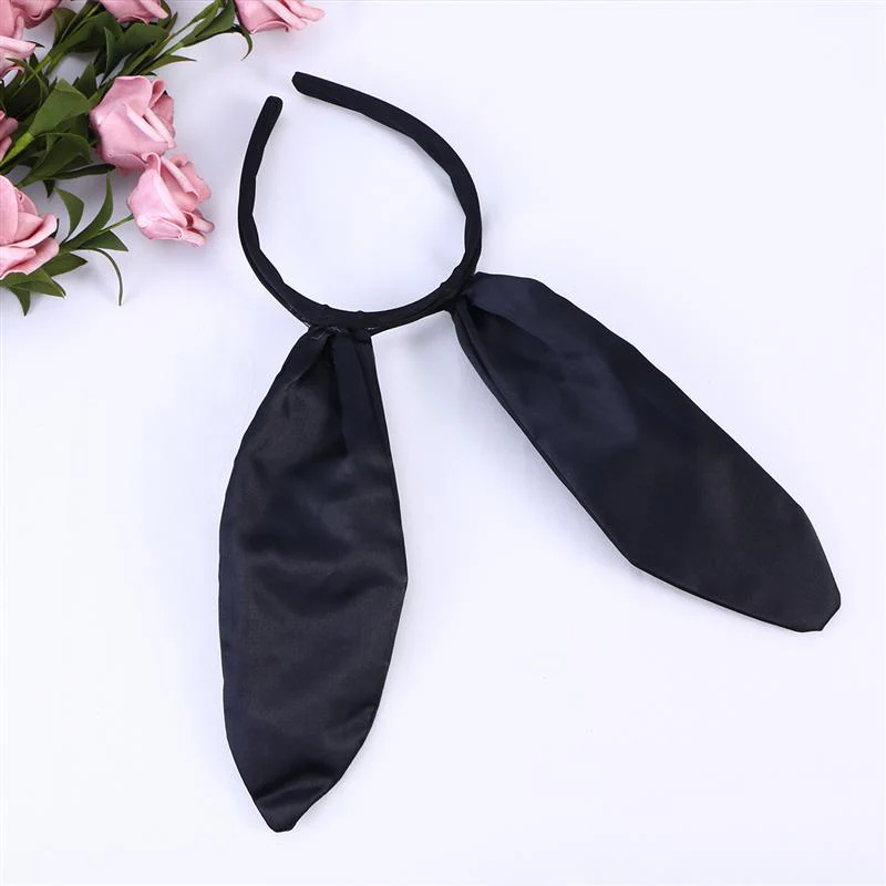 20cm Easter Sweet Sexy Bunny Ears Headband Rabbit Ear Hair Band for Party Cosplay Costume Accessory (Black) - Deanwangkt