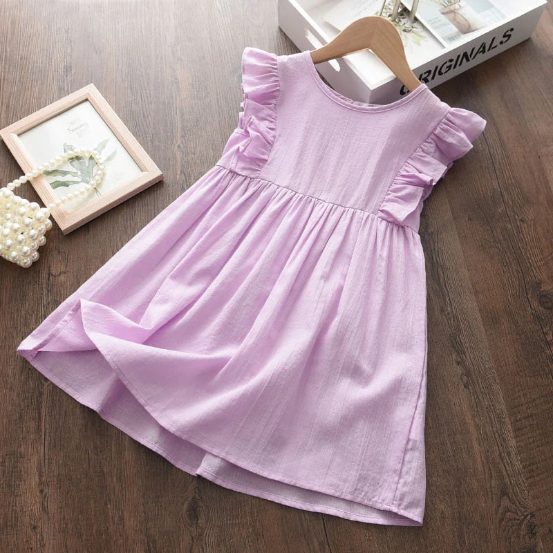 deanwangkt  Kids Dresses For Girls Children Summer Sleeveless Casual Clothes Dress Girls Animals Pattern Party Dresses 2-7Years - Deanwangkt