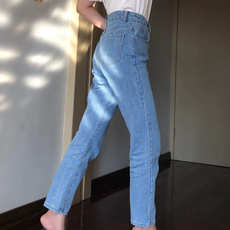 deanwangkt - Classic Tapered Mom Jeans ~ HANDMADE - Deanwangkt