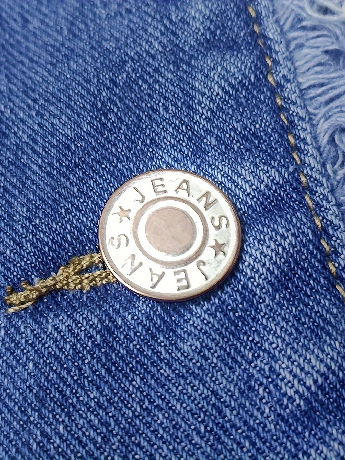 deanwangkt Long Sleeves Casual Denim Jacket, Mock Neck Single Breasted Button Slimming Denim Coat, Women's Denim Clothing - Deanwangkt