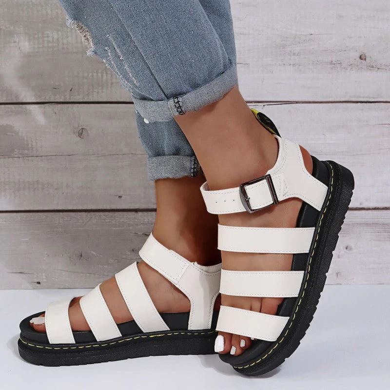 deanwangkt - White Casual Patchwork Solid Color Round Comfortable Out Door Shoes - Deanwangkt