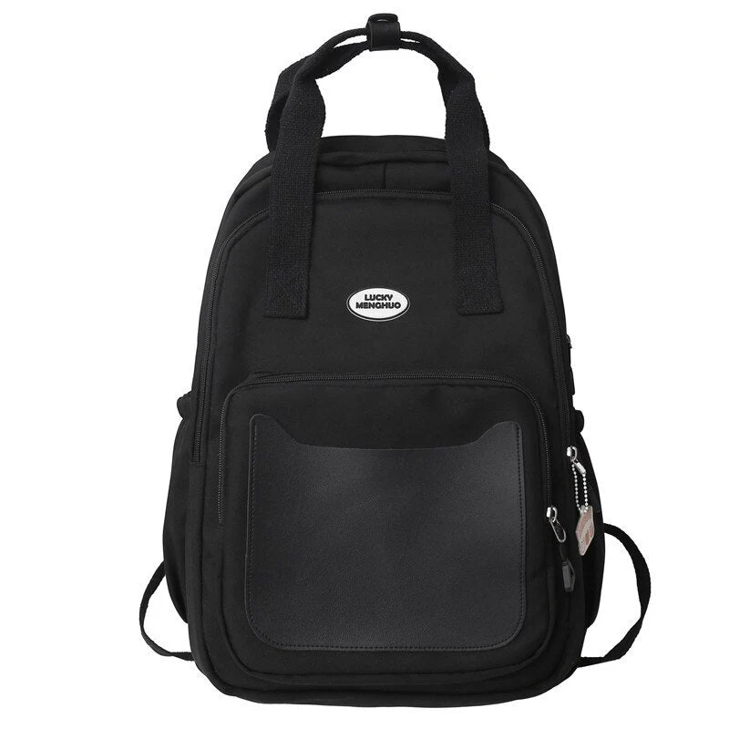 Back to school  Men Fashion Backpack Black Student Bookbag for College Laptop Bagpack Women Travel Mochila Girl Boys High Shoolbag - Deanwangkt