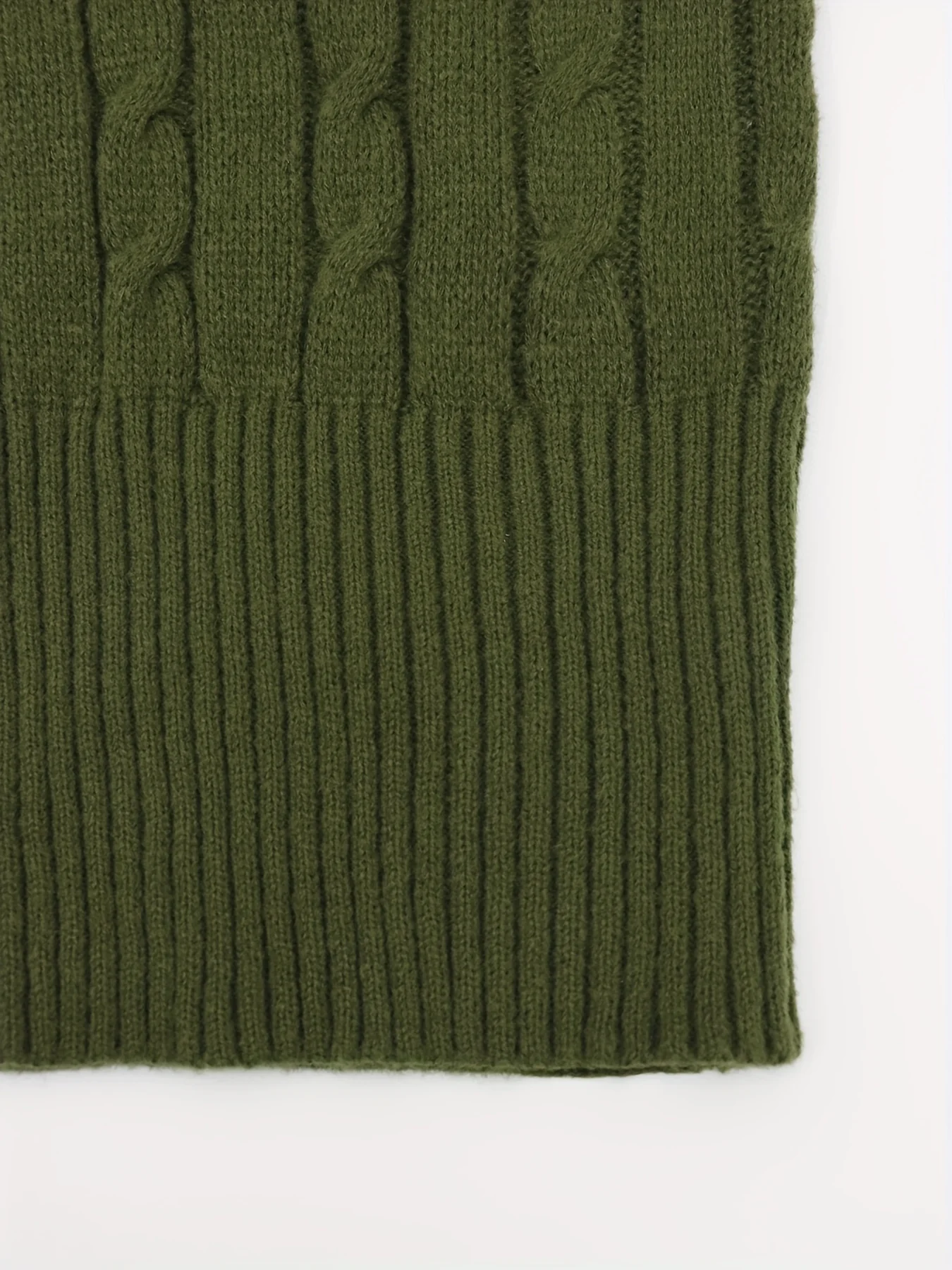 V Neck Cable Knitted Dress, Casual Long Sleeve Bodycon Dress For Fall & Winter, Women's Clothing - Deanwangkt