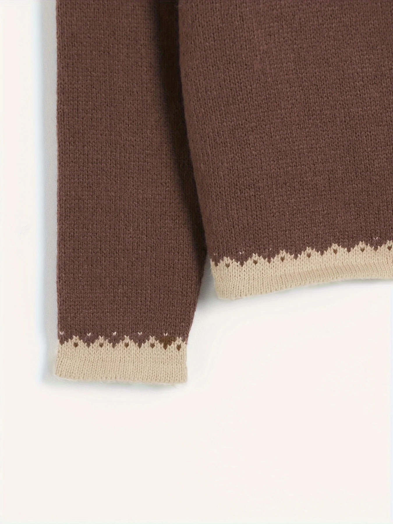 deanwangkt  Y2K Ethnic Pattern Pullover Sweater, Button Scoop Neck Long Sleeve Slim Sweater, Women's Clothing - Deanwangkt