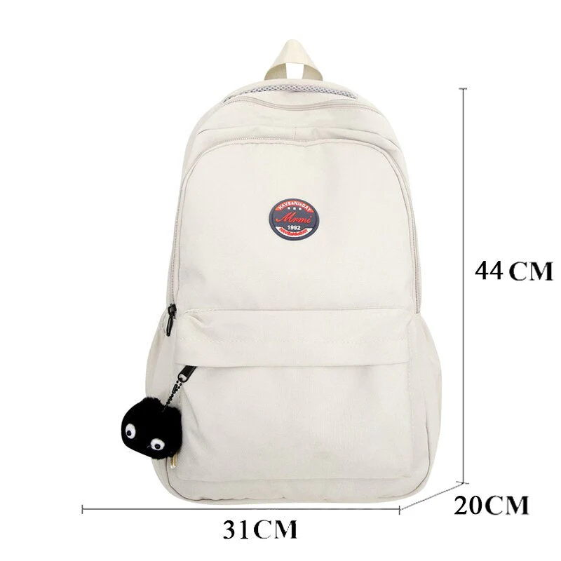 Back to school  Fashion Simplicity Men Rucksack Waterproof Black Mochila for High School Boys Girls Bookbag Lovers Bagpack Schoolbag - Deanwangkt