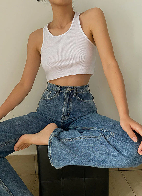 deanwangkt - Kodi Split Denim Jeans - Deanwangkt