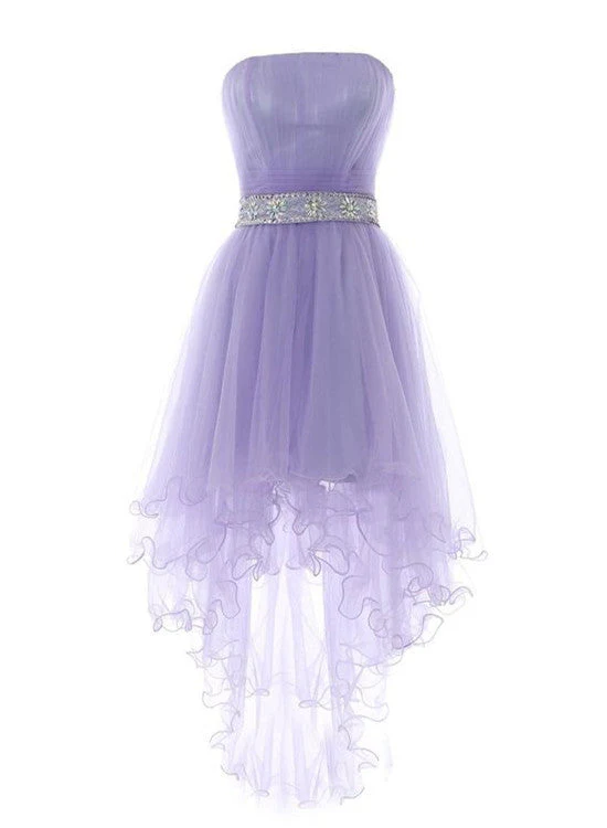 Solvbao Cute Light Purple Tulle High Low Formal Dress , Prom Dresses , Homecoming Dresses - Deanwangkt