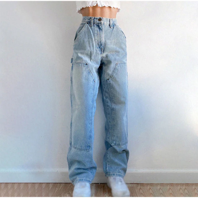 deanwangkt Y2K Low Rise Staright Cargo Jeans Wrap Belt Retro Denim Pants Ruched Drawstring Women Denim Trousers Street Indie Aesthetic Jean - Deanwangkt