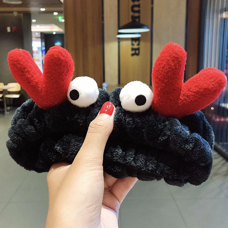 Wash Face Hair Holder Hairbands Soft Warm Coral Fleece Bow Animal Ears Headband For Women Girls Turban Fashion Hair Accessories - Deanwangkt