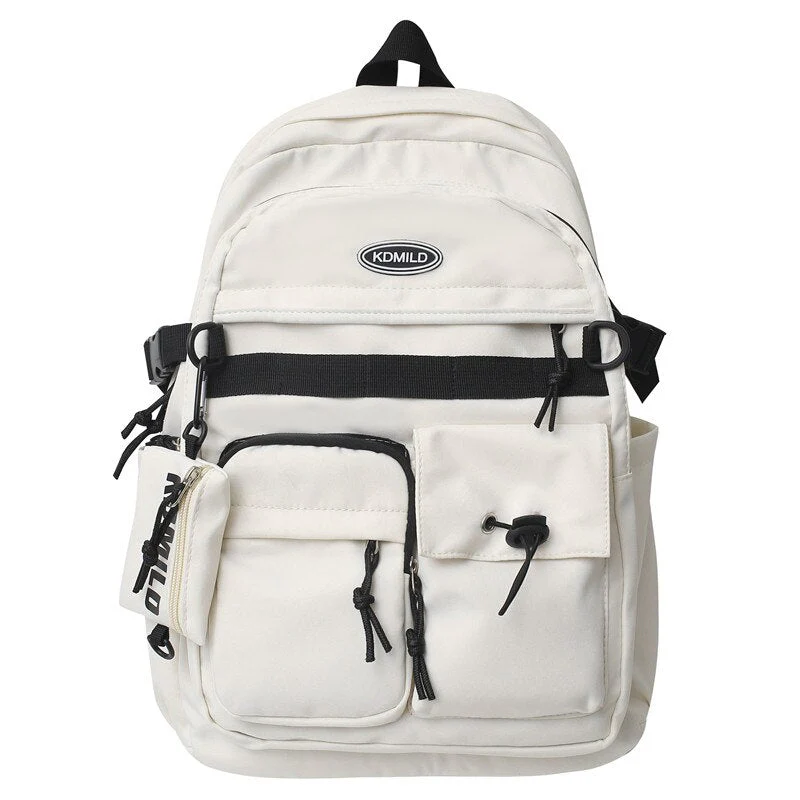 BACK TO SCHOOL   Fashion High School Mochila Women Waterproof Backpack Teenager Boys Girls Schoolbag Multiple Pockets Bookbag Rucksack - Deanwangkt