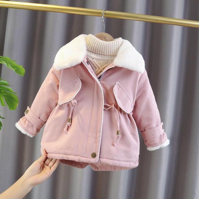 deanwangkt new Baby Girl Boy winter Spring Autumn Plush Coats Jackets Fashion cotton down Kids Children Overwear Clothes - Deanwangkt