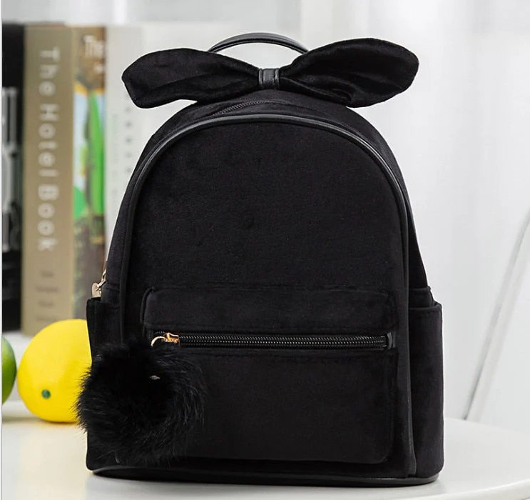 deanwangkt Cute Kid Toddler Mini Backpack Kindergarten Schoolbag Baby Cartoon Bowknot Shoulder Bag Handbag Fashion - Deanwangkt