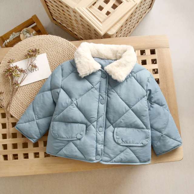 deanwangkt  New Winter Children's Warm Cotton Jackets Girls Clothes Kids&Babys Rabbit Fur Collar Coats Korean Style For Boys Outerwears - Deanwangkt