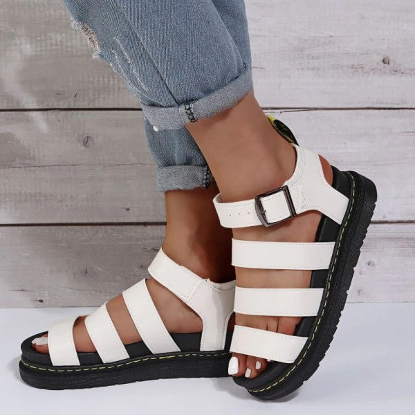 deanwangkt - White Casual Patchwork Solid Color Round Comfortable Out Door Shoes - Deanwangkt