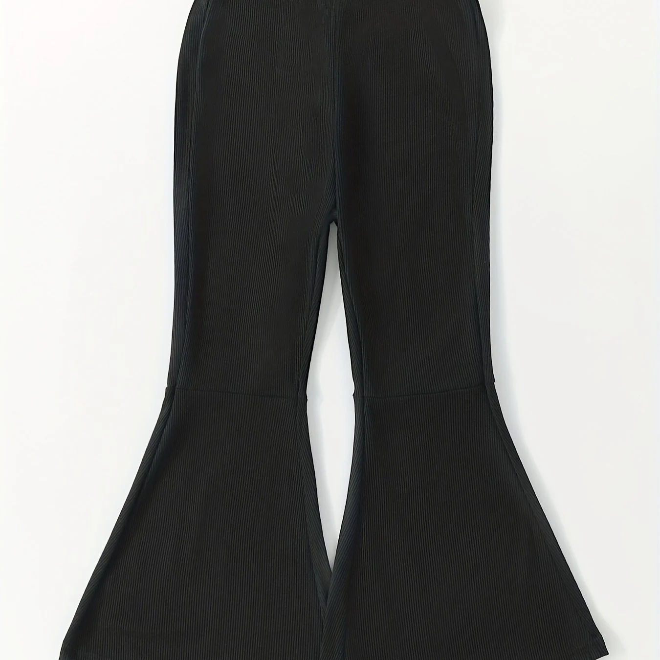 Trendy Girls Casual Bell Bottom Pants Stretch High Waist Flared Pants Pants For Going Out Party School - Deanwangkt