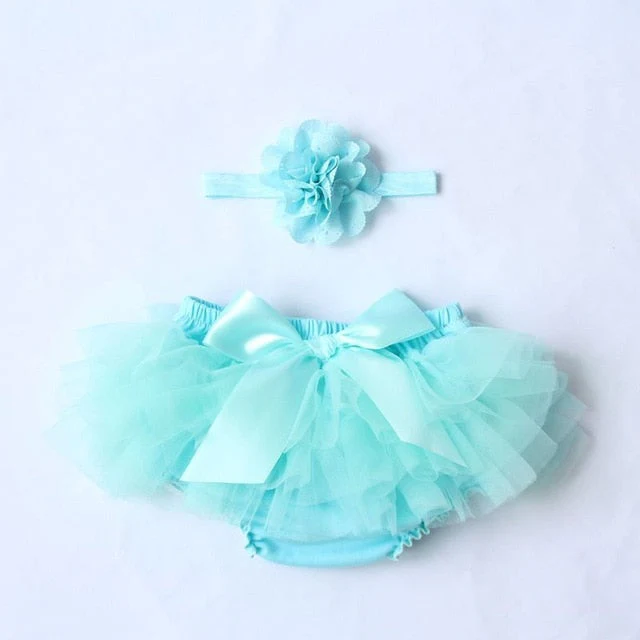 Baby Cotton Chiffon Ruffle Bloomers Cute Baby Diaper Cover Newborn Flower Shorts Toddler Fashion Summer Clothing - Deanwangkt