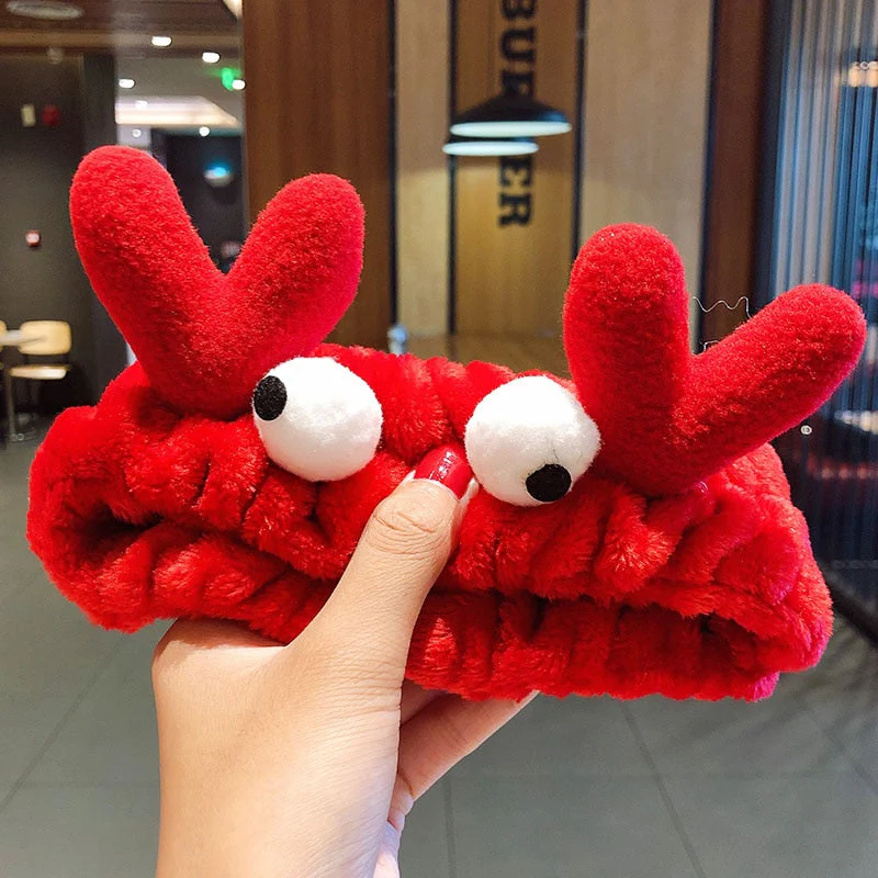 Wash Face Hair Holder Hairbands Soft Warm Coral Fleece Bow Animal Ears Headband For Women Girls Turban Fashion Hair Accessories - Deanwangkt