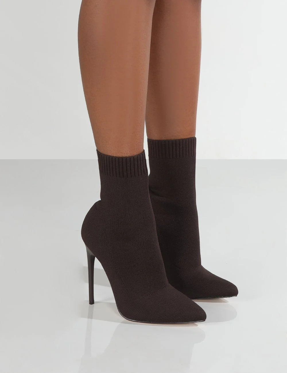 DEANWANGKT Winter Sock Boots Sexy Knitting Stretch Boots High Heels For Women Fashion Shoes Female Autumn Thin Heel Ankle Botas De Mujer - Deanwangkt