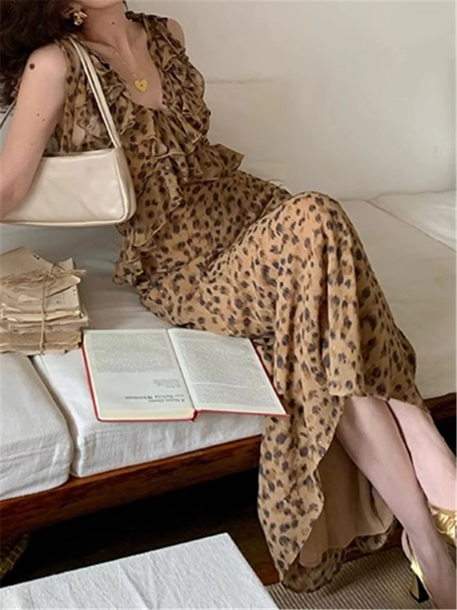 Joskka Dress Women Elegant Summer  New Fashion Evening Party Ladies Vestidos Korean Clothes Female Vintage Ruffles Design Dresses Hoco Dress - Deanwangkt