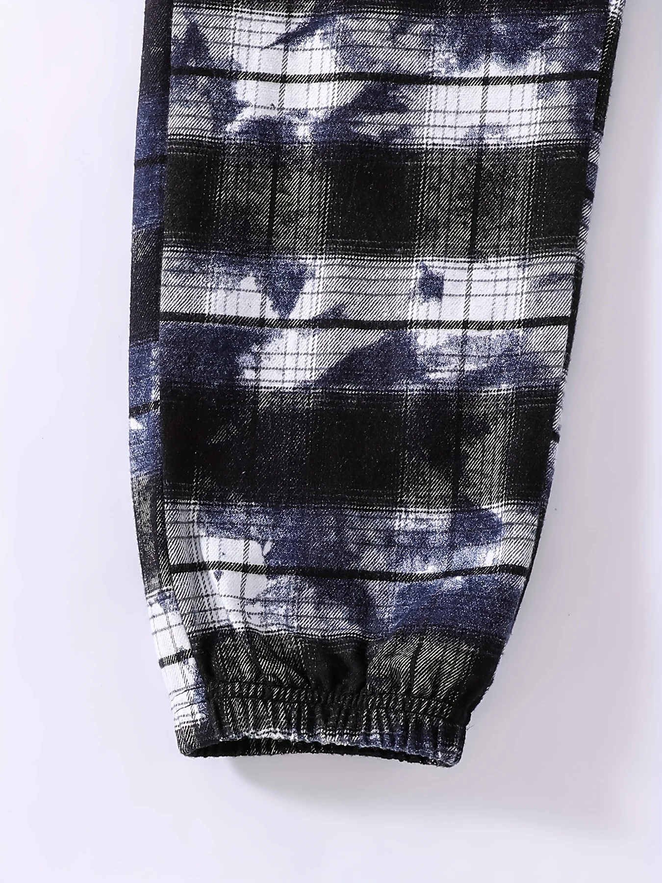 Stylish Boys Tie Dye Casual Plaid Soft Comfortable Long Pants For Spring And Autumn Kids Clothes Outdoor - Deanwangkt
