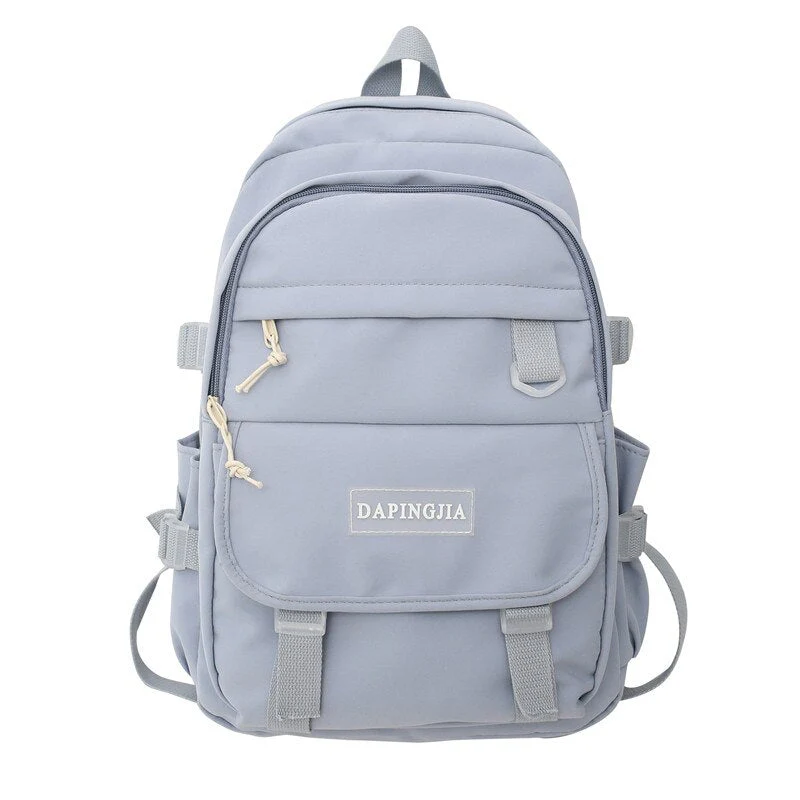 Cool Female Waterproof White College Backpack Trendy Lady Laptop Backpack Book Girl Travel Student Bag Fashion Women School Bags - Deanwangkt