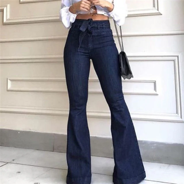 High Waist Wide Leg Jeans Brand Women Boyfriend Jeans Denim Skinny Woman's Vintage Flare Jeans Plus Size 2XL Pant - Deanwangkt