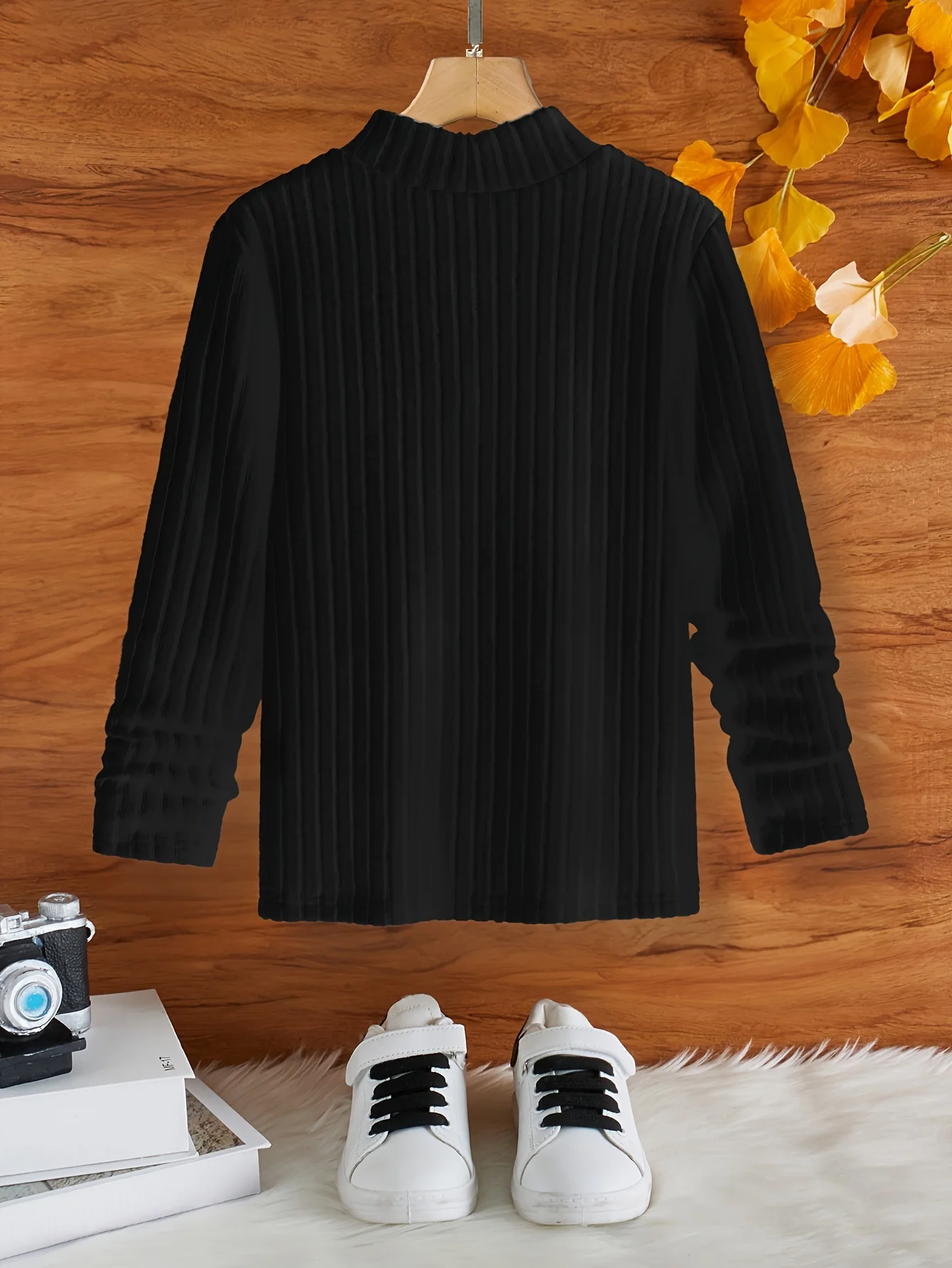 Kid's Casual Turtleneck Sweater, Cable Knit Pullover, Causal Long Sleeve Top, Boy's Clothes For Spring Fall Winter - Deanwangkt