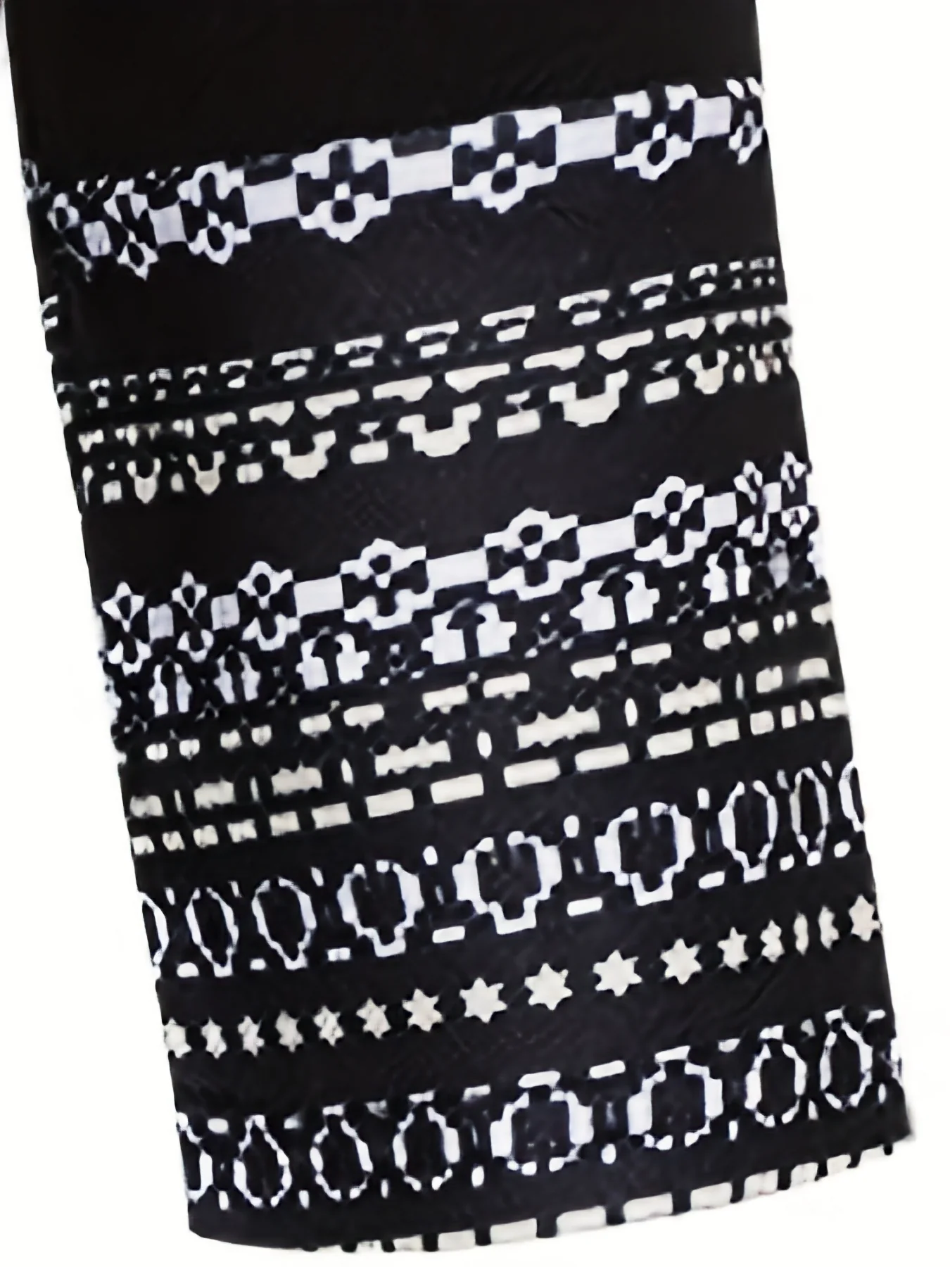 deanwangkt-1 Tribal Print Versatile Dress, Casual Crew Neck Long Sleeve Dress, Women's Clothing - Deanwangkt