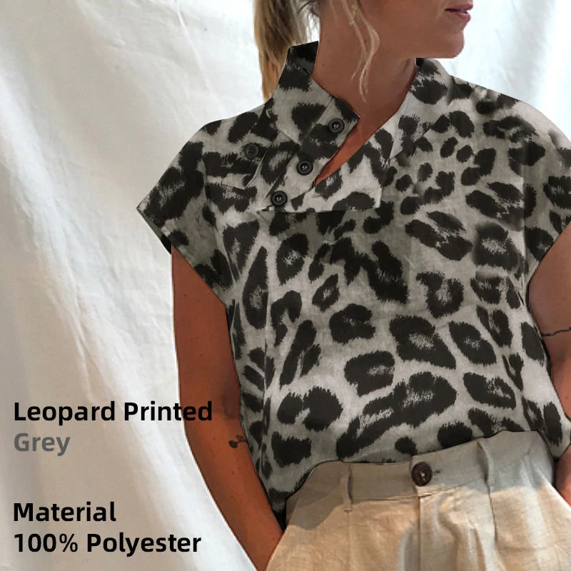 deanwangkt Fashion Women Blusas Cotton Linen  Summer Short Sleeve Blouses Oversized White Shirts Casual Loose Solid Tunic Tops - Deanwangkt