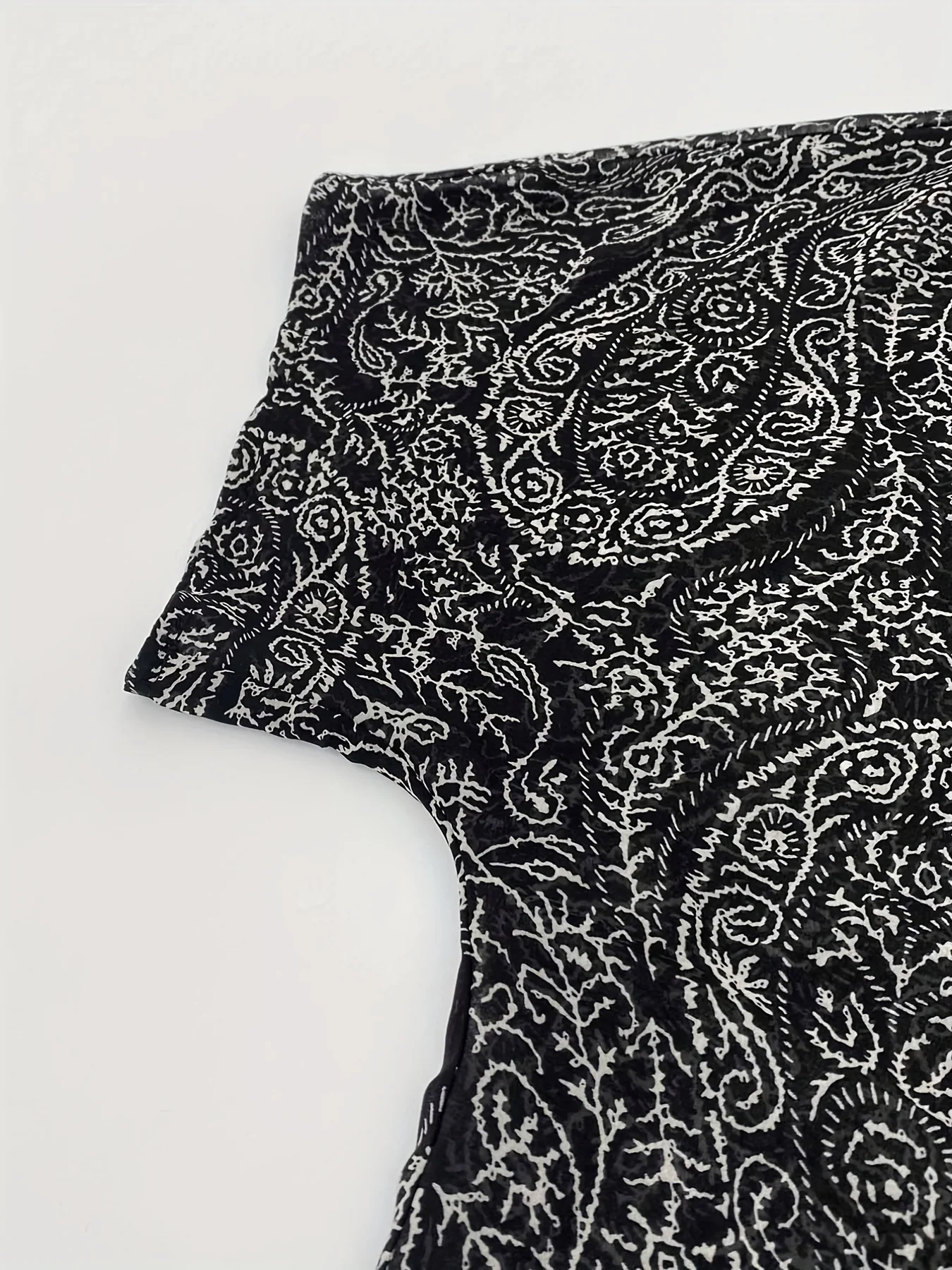 Paisley Print Coverup Kimono, Casual Open Front 3/4 Sleeve Blouse, Women's Clothing - Deanwangkt