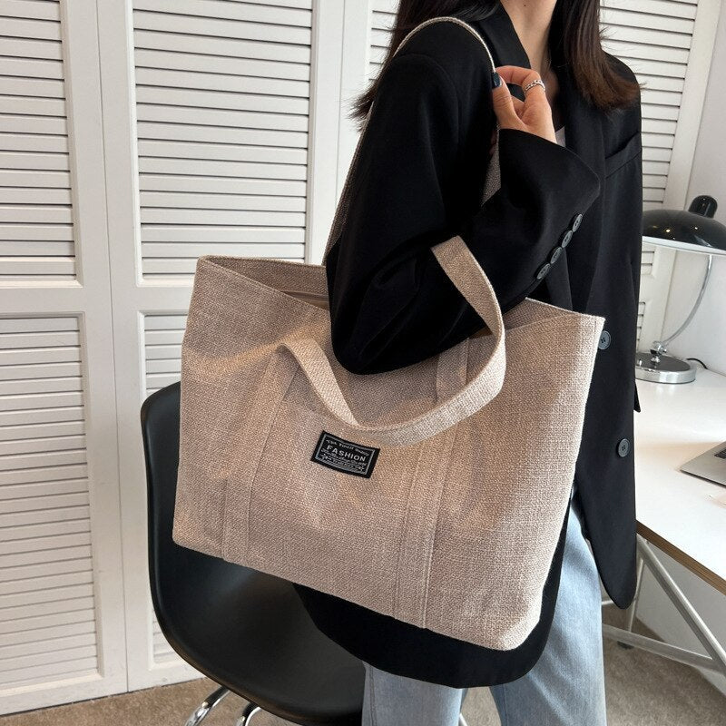 deanwangkt  New Fashionable Tote Bag Women Simple Big Shopper Handbags Large-capacity Shoulder Bag For Women Ladies Hand Bags Bolsa Feminina - Deanwangkt