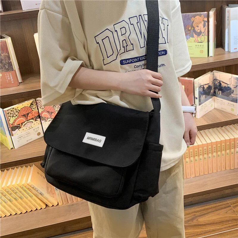BACK TO SCHOOL  Fashion Simple Women Crossbody Bag Cute Girls Casual Pouch Cross Schoolbag Waterproof Kawaii Lady Travel Bag Shoulder - Deanwangkt