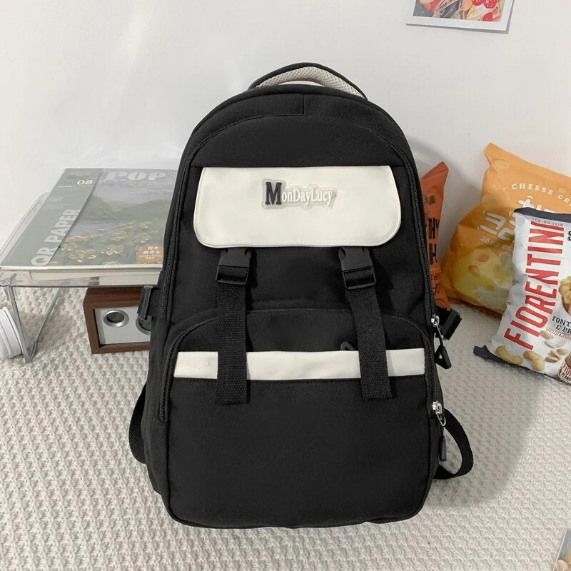 BACK TO COLLEGE   Waterproof Girl Backpack Fashion Teenagers Bookbag Kawaii Rucksack Women Shoulder Bag High Quality Schoolbag Mochila - Deanwangkt