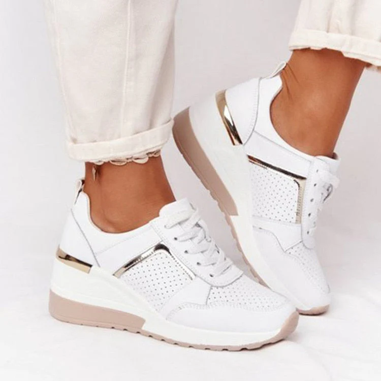 deanwangkt  New Women Casual Shoes Height Increasing Sport Wedge Shoes Air Cushion Comfortable Sneakers Zapatos De Mujer - Deanwangkt