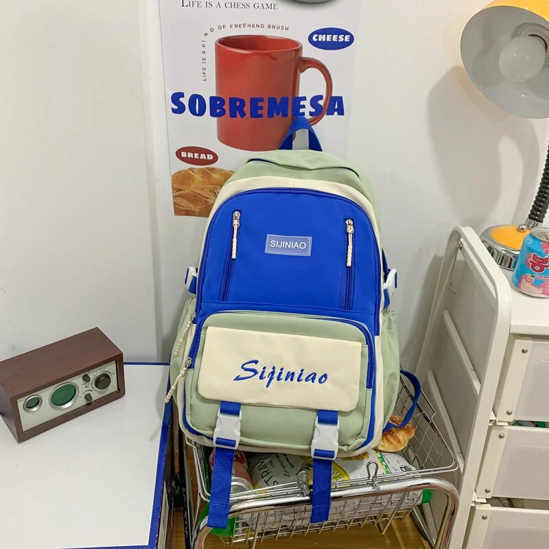 Back to school  Girls High-capacity Schoolbag High School Fashion Waterproof Backpack Women Cute Travel Mochila Nylon Laptop Rucksack - Deanwangkt