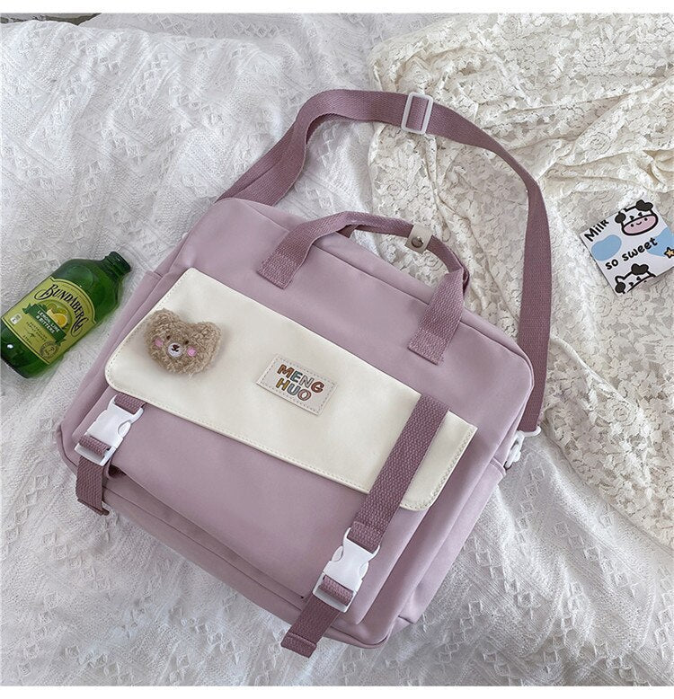 BACK TO COLLEGE   Fashion Women Mochila Kawaii Waterproof Nylon Girls Bookbag Mini Rucksack Leisure Schoolbag Small Bag Travel Backpack - Deanwangkt