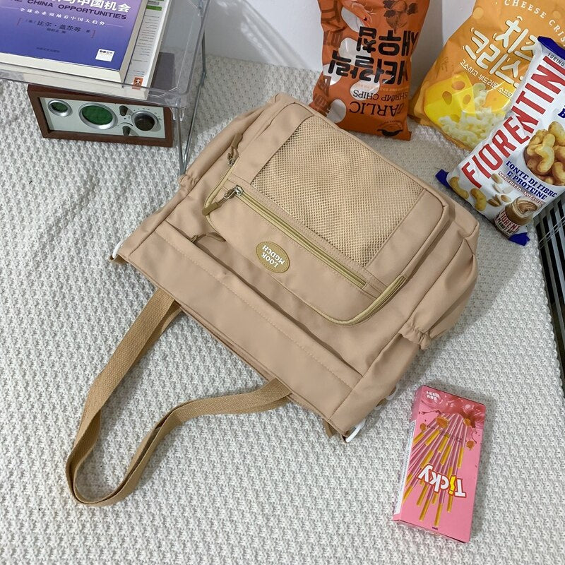 Back to school   Fashion Kawaii Student Schoolbag 2pcs Set Bag Girls Cute Waterproof Backpack Travel Mochila Teens Bookbag Shoulder Bag - Deanwangkt