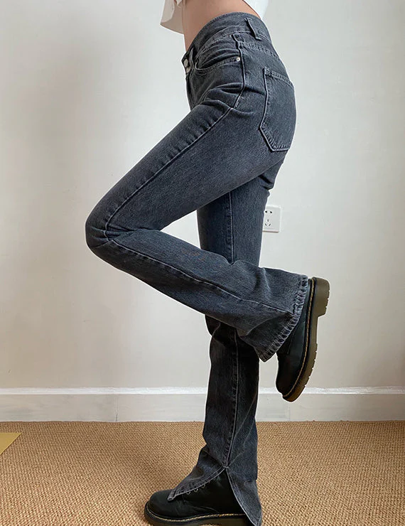 deanwangkt - Tala Cowgirl Split Jeans - Deanwangkt