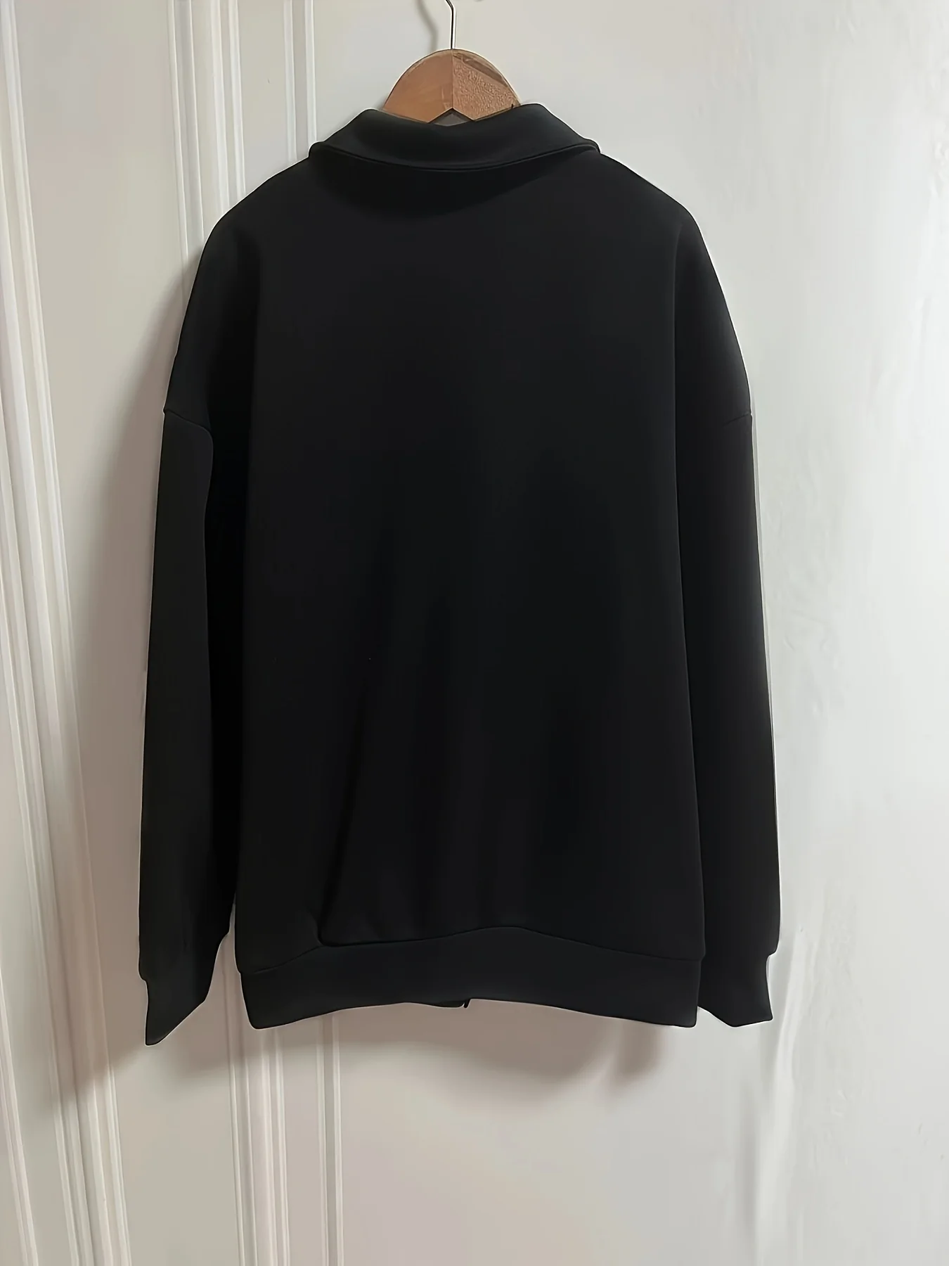 deanwangkt  Letter Print Color Block Sweatshirt, Y2K Pullover Half Zip Up Long Sleeve Lapel Sweatshirt For Fall & Winter, Women's Clothing - Deanwangkt