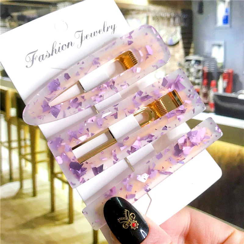 deanwangkt 35 Styles 2/3pcs Hair Clip Set Acetate Hairpin Women Hair Accessories Jewelry Korean Femme Barrettes Hairgrip for Girls Headwear - Deanwangkt