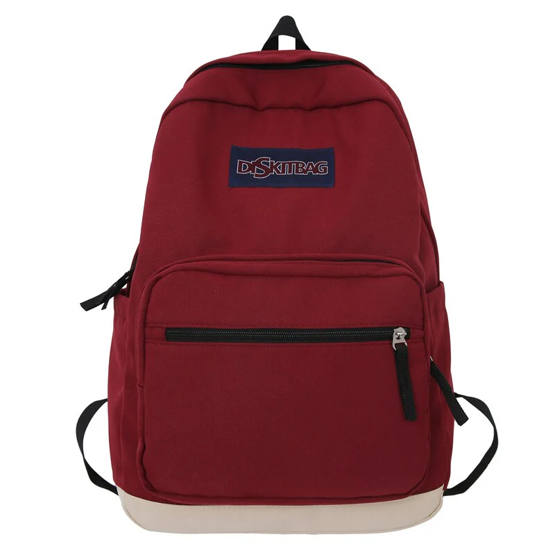 Back to school  Teenager Student Backpack Black Fashion Men Women Nylon Laptop Mochila Waterproof School Bag for Girls Travel Rucksack - Deanwangkt