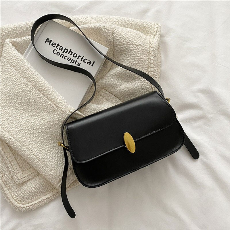 deanwangkt  BACK TO COLLEGE    Fashion New Solid Color Handbags For Women High Quality Soft Leather Shoulder Bag Designer Simple Style Female Crossbody Bag - Deanwangkt