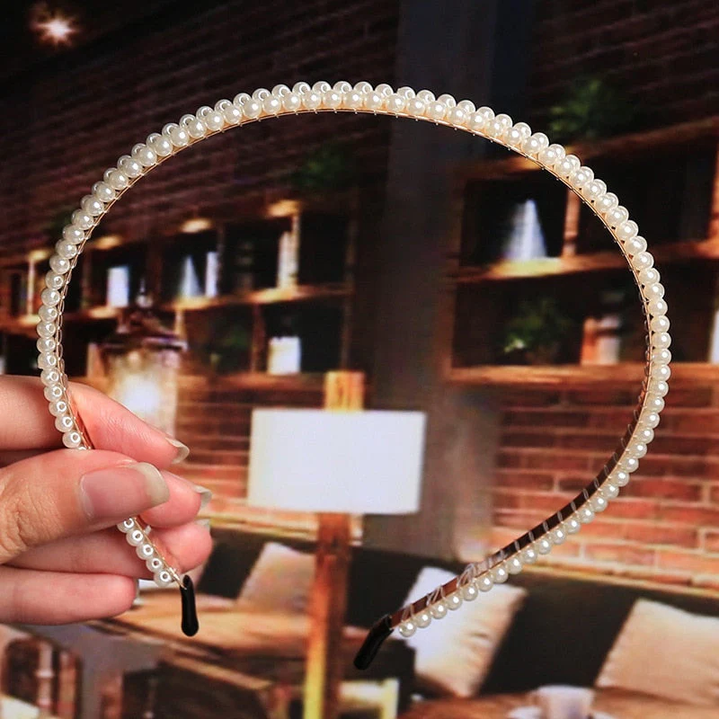 deanwangkt Hairbands New Luxury Big Pearl Bezel Women Girls Bow Sunflower Female Hair Hoops Hair Accessories Fashion Jewelry Headband - Deanwangkt