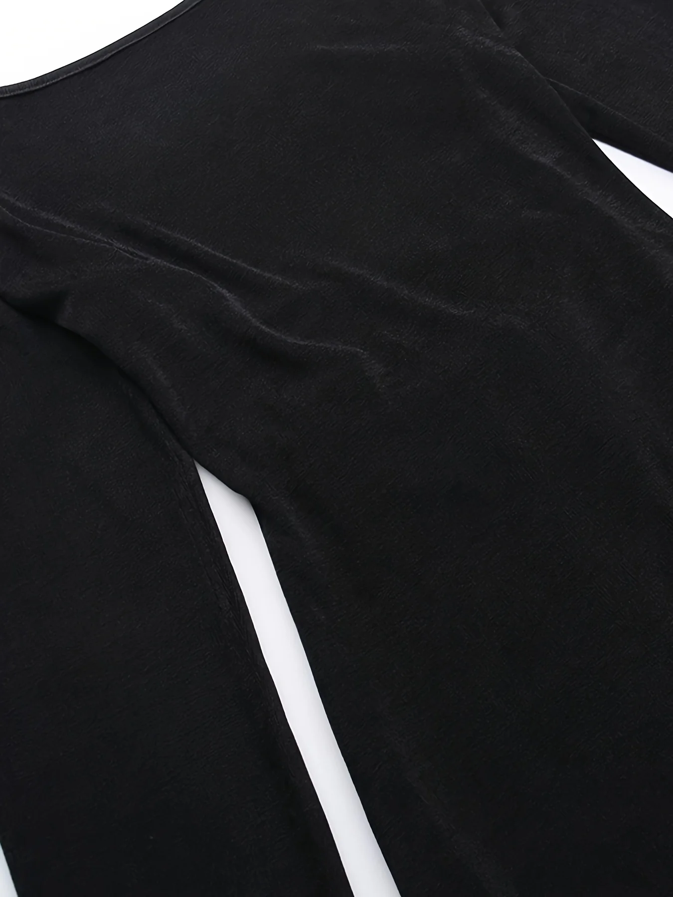 deanwangkt-1  Solid Crew Neck Backless Dress, Elegant Long Sleeve Slim Maxi Dress For Spring & Fall, Women's Clothing - Deanwangkt