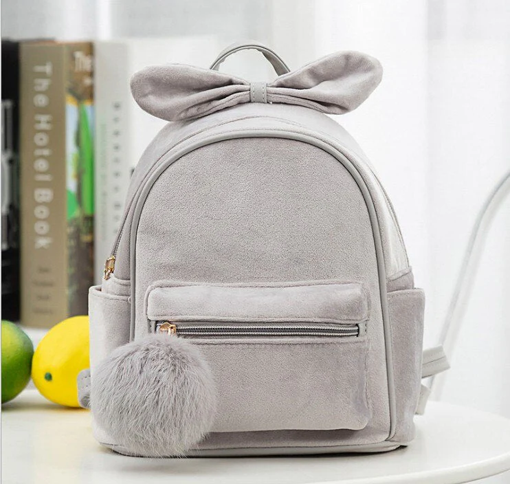 deanwangkt Cute Kid Toddler Mini Backpack Kindergarten Schoolbag Baby Cartoon Bowknot Shoulder Bag Handbag Fashion - Deanwangkt
